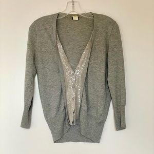 J.Crew grey cotton and wool Cardigan